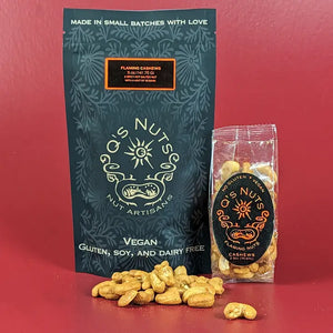 Q's Nuts Flaming Cashews (5oz)