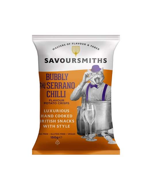 Savoursmiths Bubbly & Serrano Chili Flavour Potato Crisps