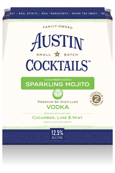 Austin Cocktails Cucumber Vodka Sparkling Mojito