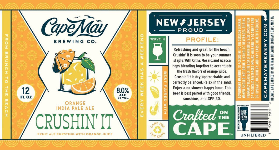 Cape May Crushin It Orange IPA 6 pk