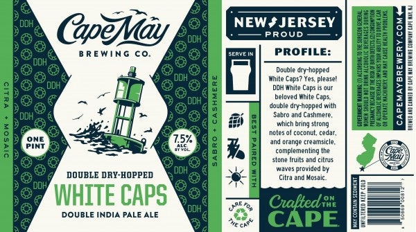 Cape May White Caps Double Dry Hopped IPA 4 pk