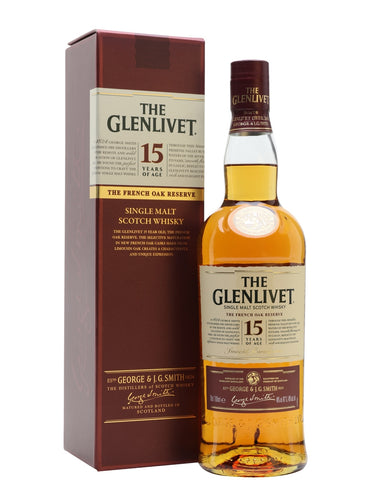 Glenlivet 15YR French Oak Reserve Scotch