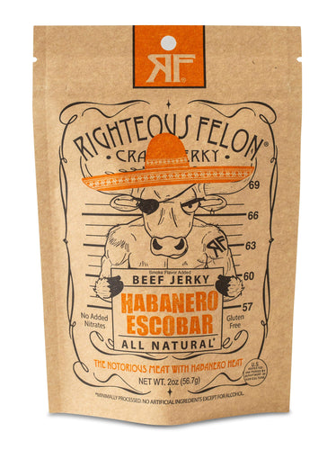 Righteous Felon Habanero Escobar Jerky