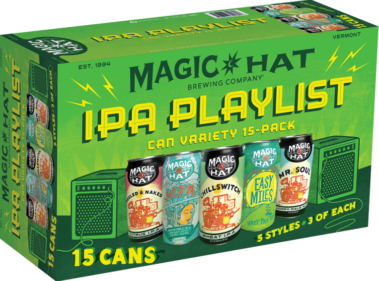 Magic Hat IPA Playlist Variety 15Pk