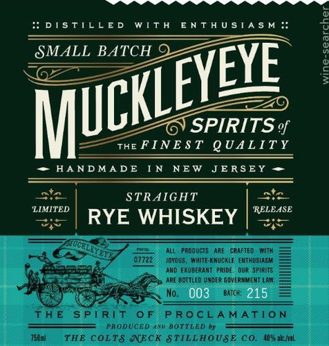Muckleyeye Straight Rye Whiskey