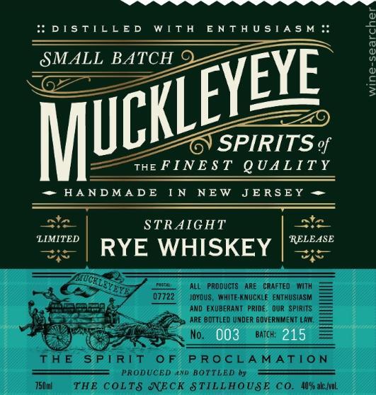 Muckleyeye Straight Rye Whiskey