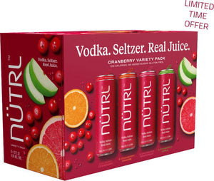 Nutrl Variety 8 Pack - Classic Cranberry, Cranberry Orange, Cranberry Grapefruit and Cranberry Apple