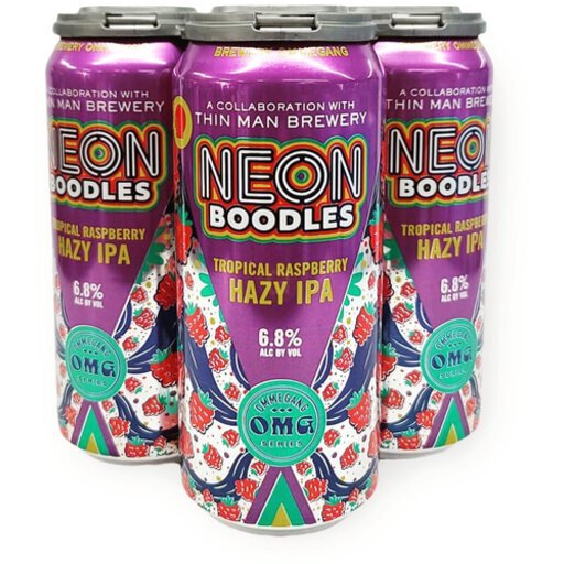 Ommegang Neon Boodles Tropical Raspberry Hazy PA 4pk