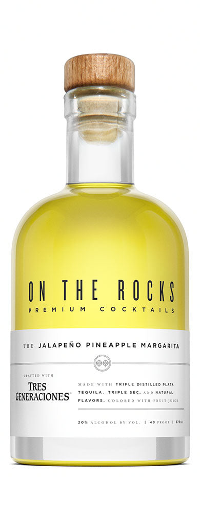 On The Rocks Tres Agaves Generaciones Jalapeno Pineapple Margarita 200ml