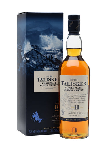 Talisker Single Malt Scotch Whiskey 10YR